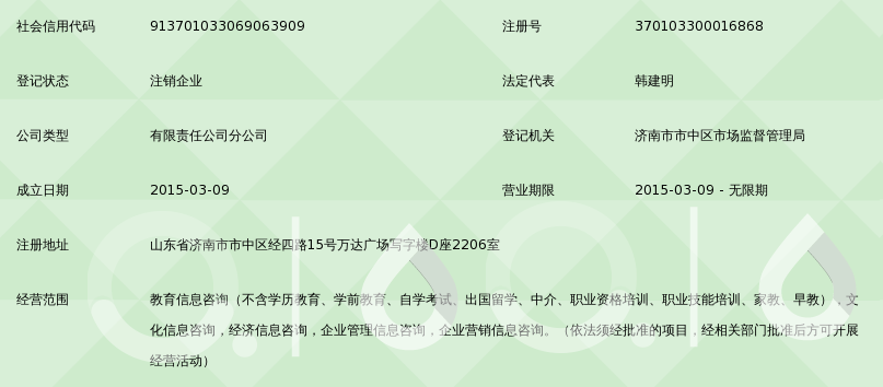 南京哈耶普教育信息咨询济南分公司